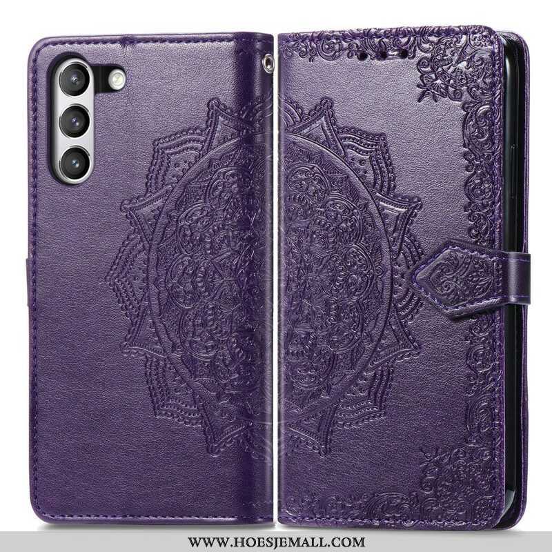 Leren Hoesje voor Samsung Galaxy S21 FE Mandala Middeleeuwen