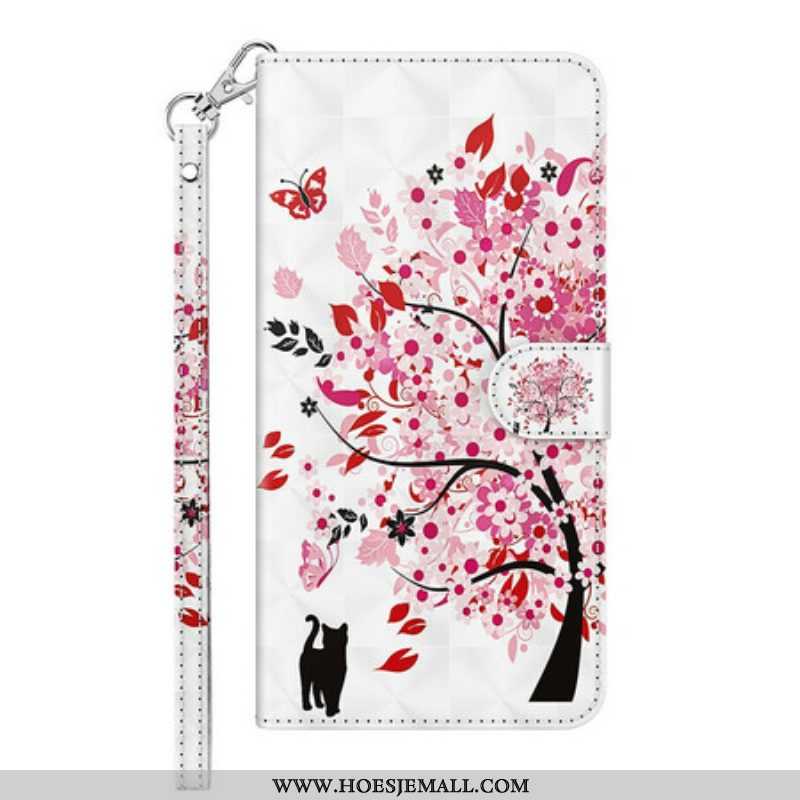 Folio-hoesje voor Samsung Galaxy S21 FE Roze Boom