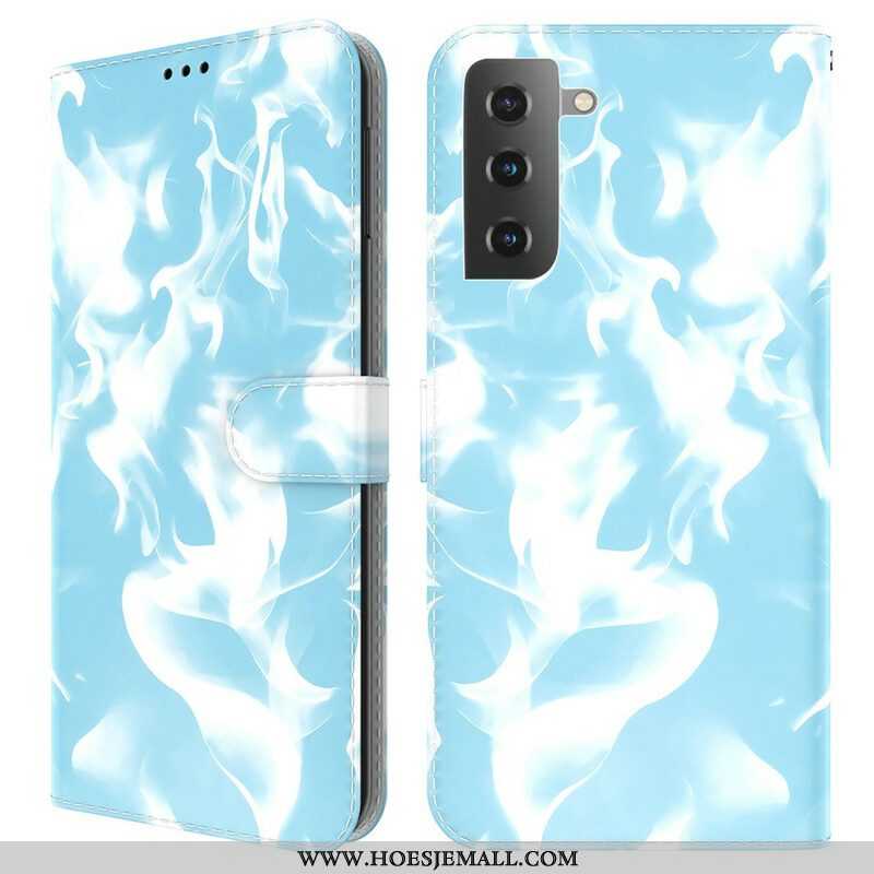 Leren Hoesje voor Samsung Galaxy S21 FE Abstract Patroon