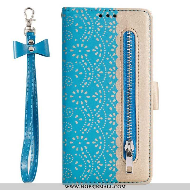 Leren Hoesje voor Samsung Galaxy S21 Plus 5G Met Ketting Portemonnee Met Kanten Riem