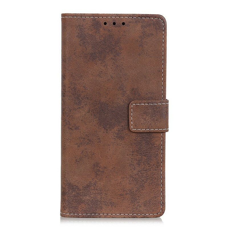 Folio-hoesje voor Samsung Galaxy S21 Plus 5G Vintage Kunstleer