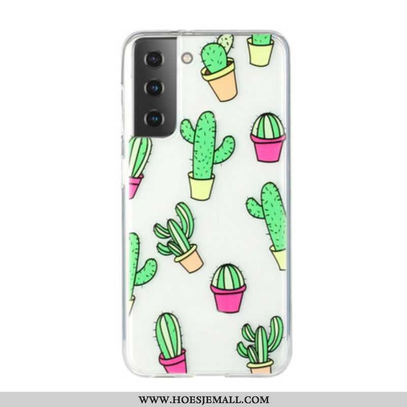 Hoesje voor Samsung Galaxy S21 Plus 5G Mini Cactussen