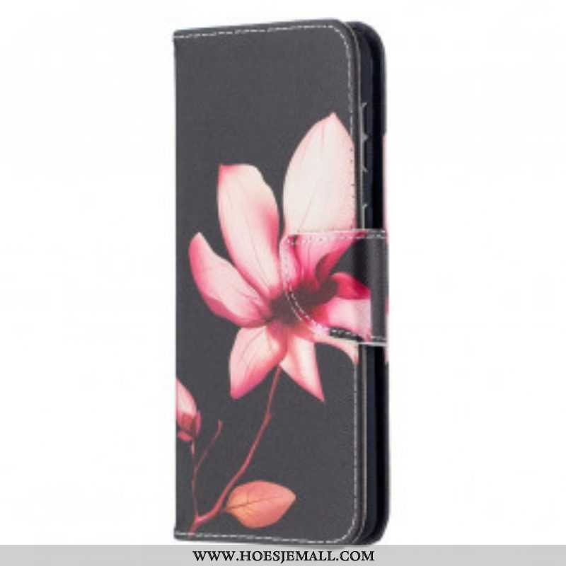 Folio-hoesje voor Samsung Galaxy S21 Plus 5G Roze Bloem