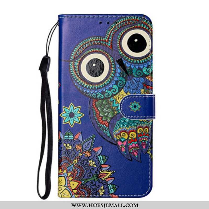 Folio-hoesje voor Samsung Galaxy S21 Plus 5G Uil In Mandala