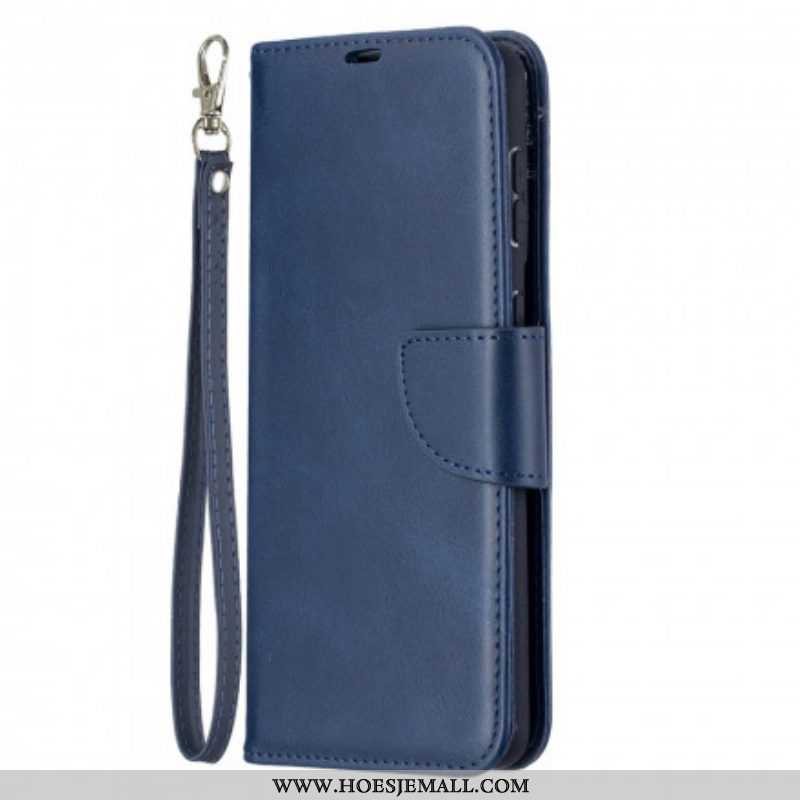 Leren Hoesje voor Samsung Galaxy S21 Plus 5G Folio-hoesje Gladde Flap Schuin