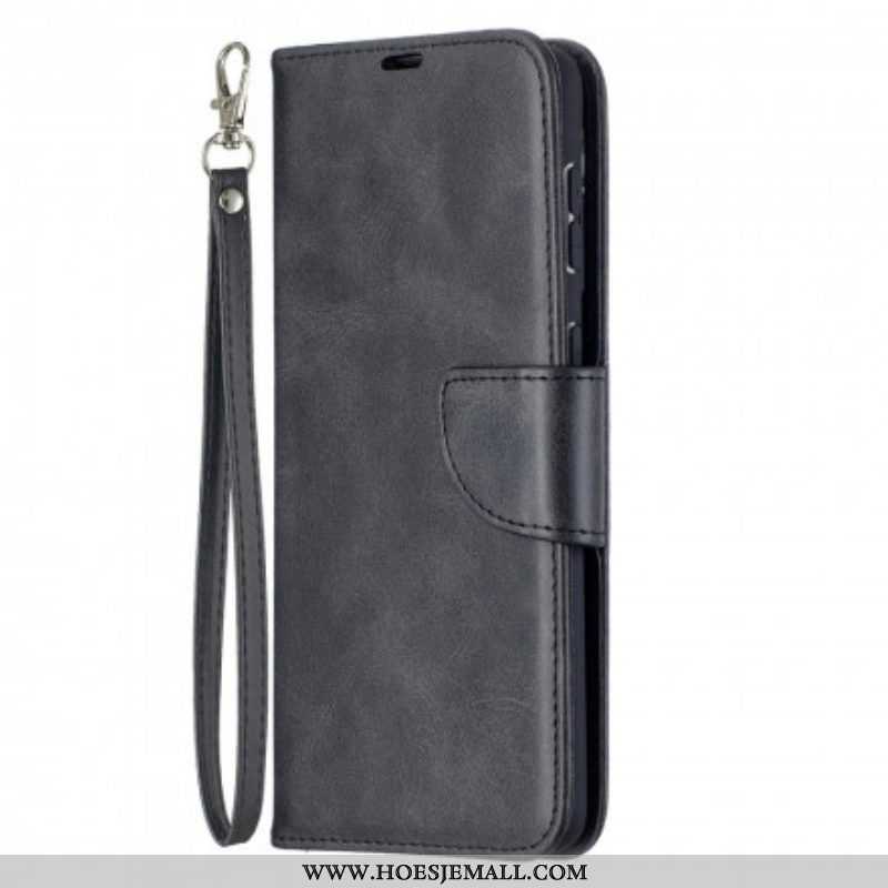 Leren Hoesje voor Samsung Galaxy S21 Plus 5G Folio-hoesje Gladde Flap Schuin