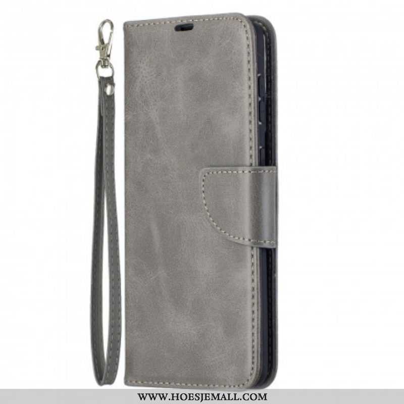 Leren Hoesje voor Samsung Galaxy S21 Plus 5G Folio-hoesje Gladde Flap Schuin