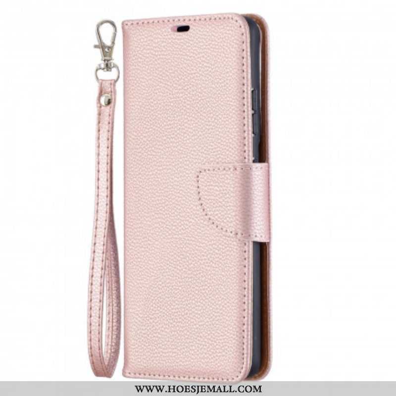 Folio-hoesje voor Samsung Galaxy S21 Ultra 5G Flip Case Lychee Rabat Schuin