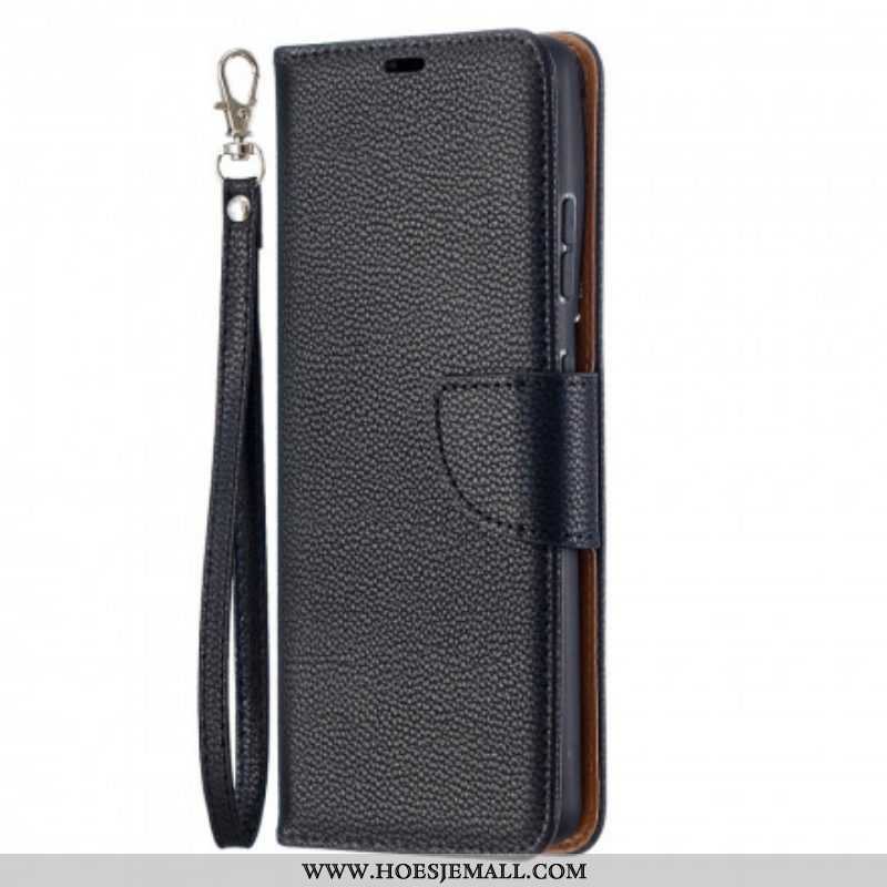 Folio-hoesje voor Samsung Galaxy S21 Ultra 5G Flip Case Lychee Rabat Schuin