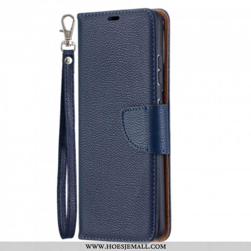 Folio-hoesje voor Samsung Galaxy S21 Ultra 5G Flip Case Lychee Rabat Schuin