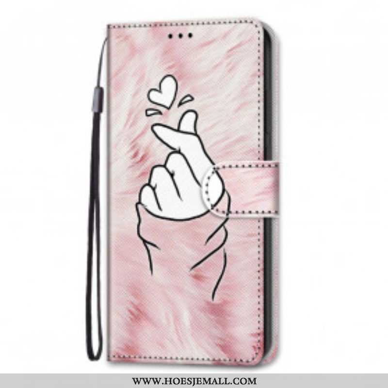 Folio-hoesje voor Samsung Galaxy S21 Ultra 5G Vinger Hart