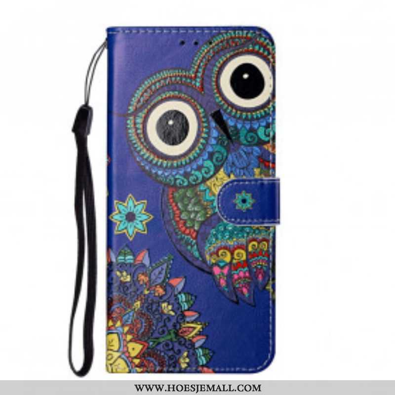 Folio-hoesje voor Samsung Galaxy S21 Ultra 5G Uil In Mandala