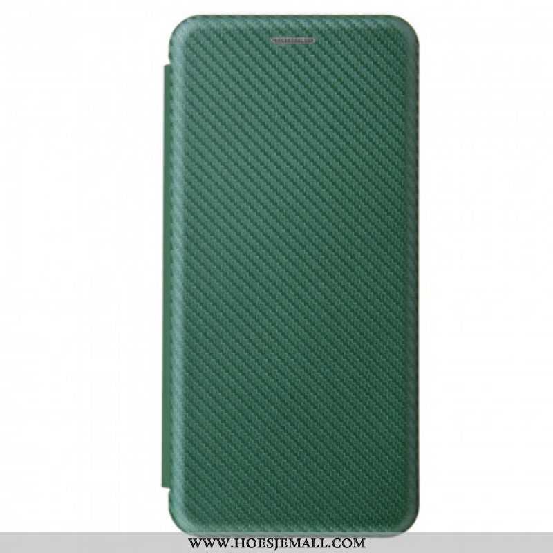 Bescherming Hoesje voor Samsung Galaxy S21 Ultra 5G Folio-hoesje Koolstofvezel