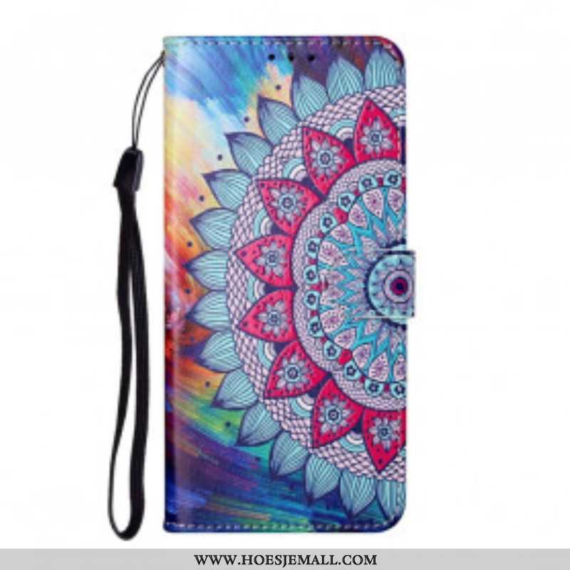 Folio-hoesje voor Samsung Galaxy S21 Ultra 5G Koning Mandala