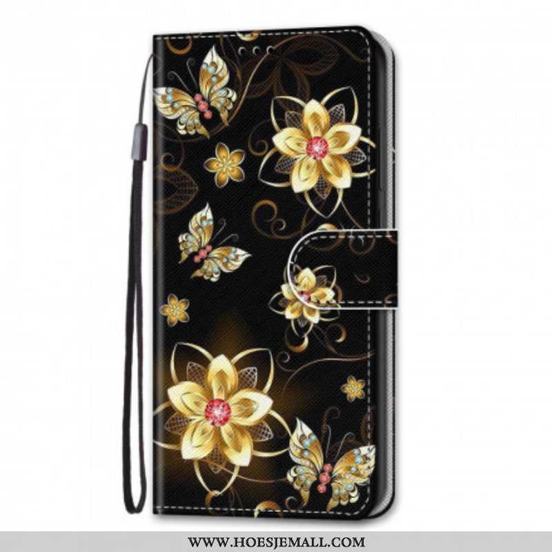 Folio-hoesje voor Samsung Galaxy S21 Ultra 5G Magische Bloemen