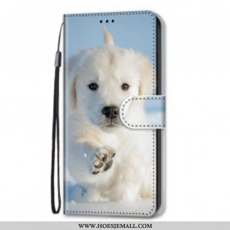 Folio-hoesje voor Samsung Galaxy S21 Ultra 5G Schattige Hond