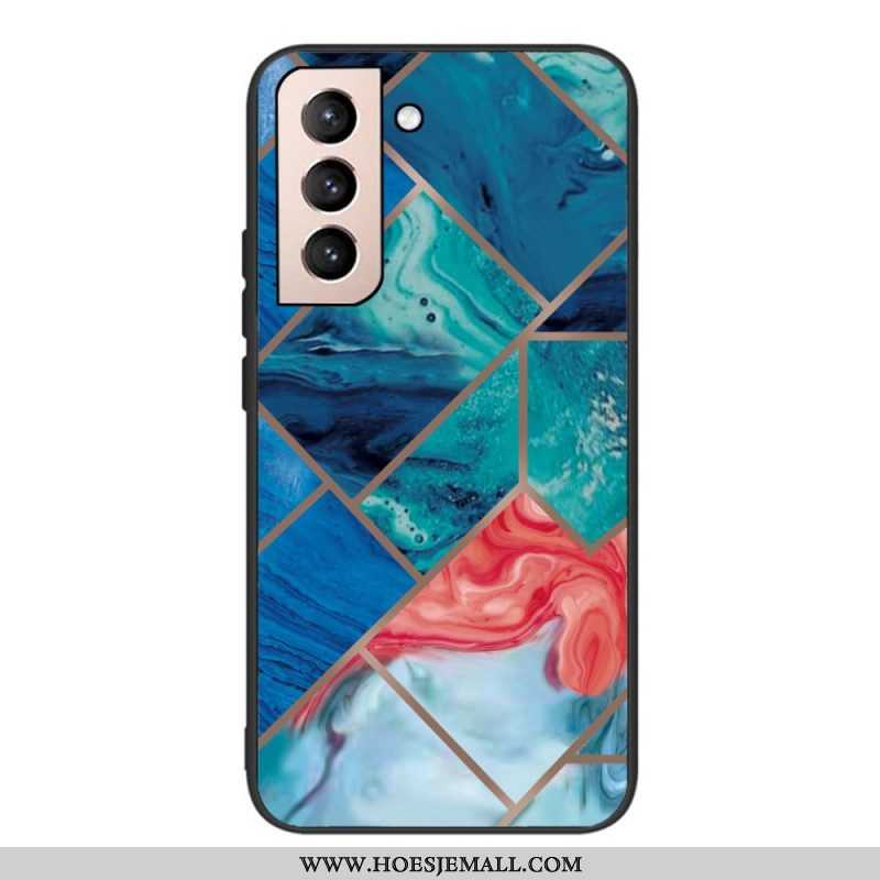 Telefoonhoesje voor Samsung Galaxy S22 5G Variabel Geometrisch Marmer