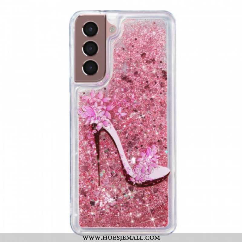 Hoesje voor Samsung Galaxy S22 5G Glitterpomp