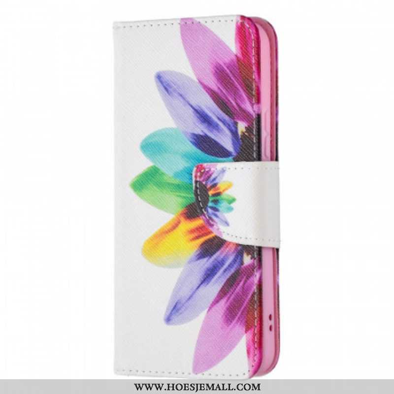 Folio-hoesje voor Samsung Galaxy S22 5G Waterverf Bloem