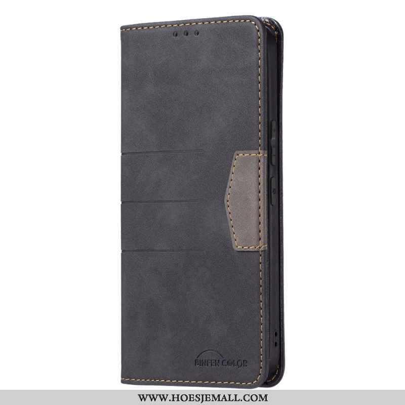 Bescherming Hoesje voor Samsung Galaxy S22 5G Folio-hoesje Binfen-kleur