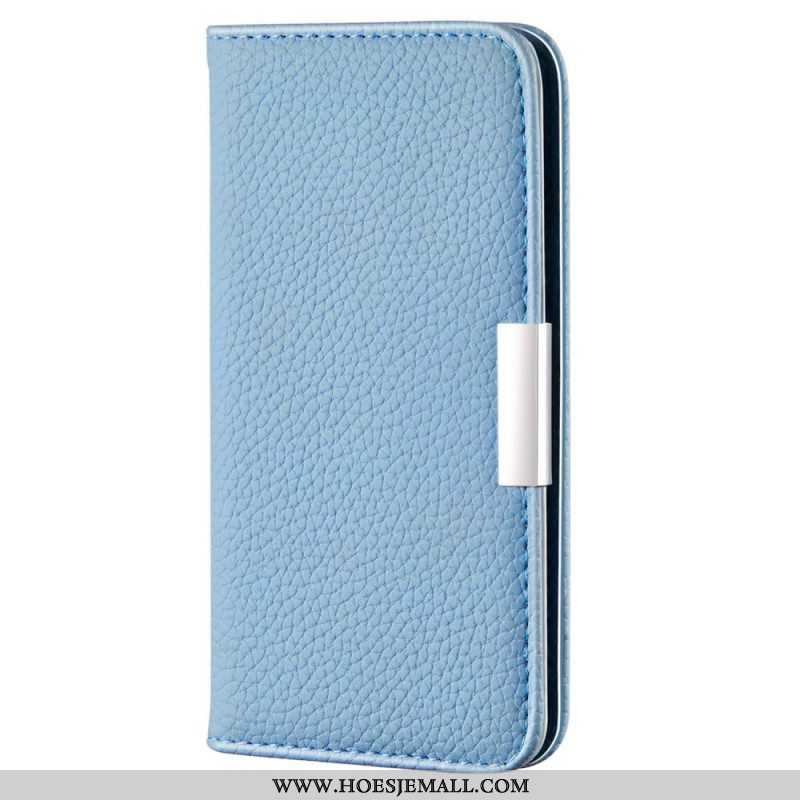 Bescherming Hoesje voor Samsung Galaxy S22 5G Folio-hoesje Imitatieleer Litchi Ultra Chic