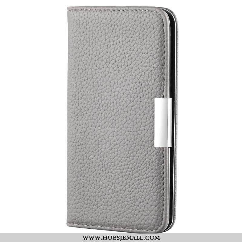 Bescherming Hoesje voor Samsung Galaxy S22 5G Folio-hoesje Imitatieleer Litchi Ultra Chic