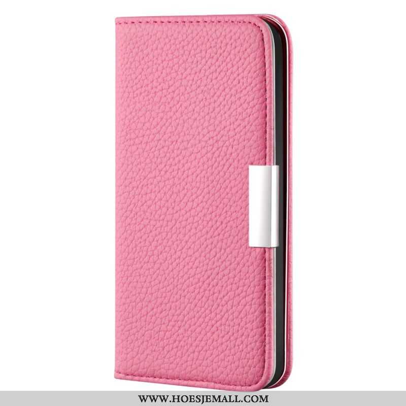 Bescherming Hoesje voor Samsung Galaxy S22 5G Folio-hoesje Imitatieleer Litchi Ultra Chic