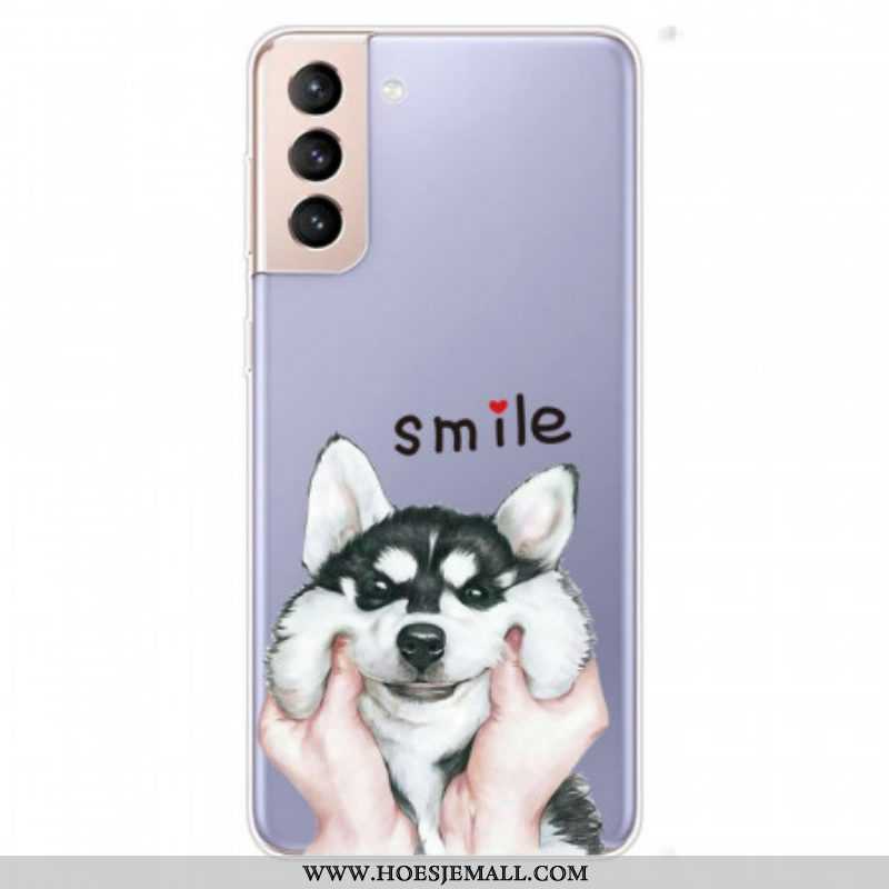 Hoesje voor Samsung Galaxy S22 5G Lach Hond