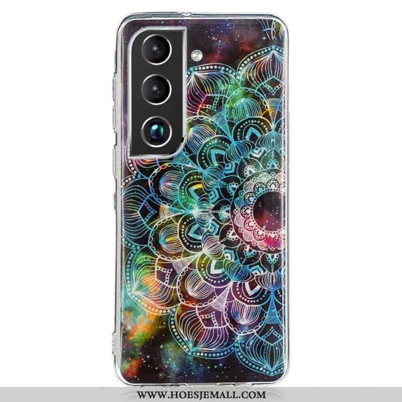 Hoesje voor Samsung Galaxy S22 5G Fluorescerende Bloemenserie