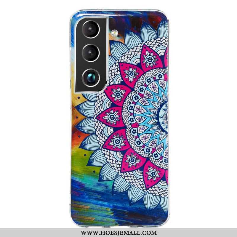 Hoesje voor Samsung Galaxy S22 5G Fluorescerende Bloemenserie