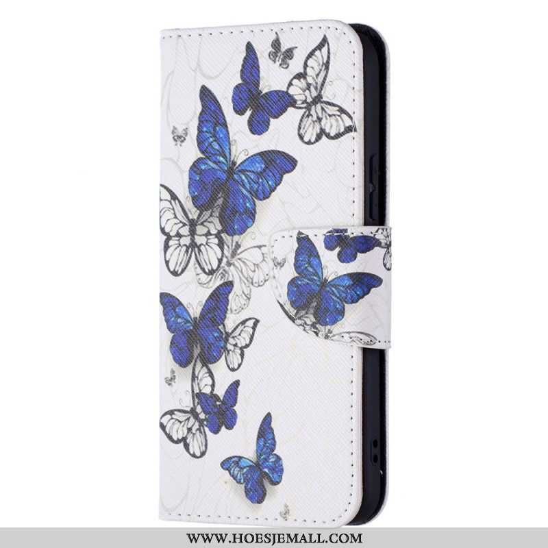 Folio-hoesje voor Samsung Galaxy S22 5G Vlinders Koningen