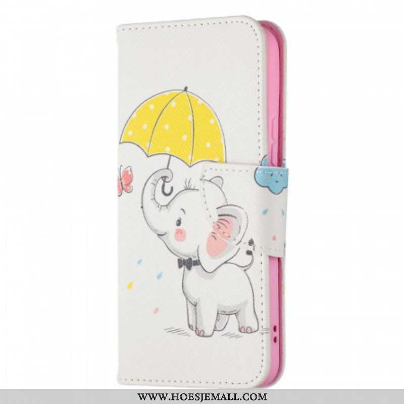 Flip Case voor Samsung Galaxy S22 5G Baby Olifant