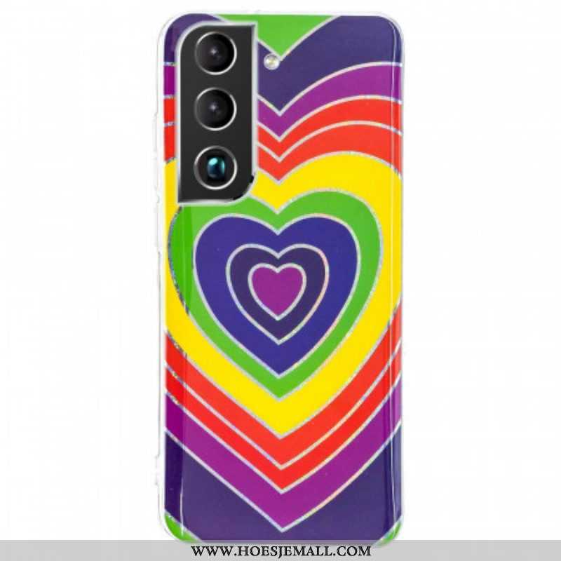 Hoesje voor Samsung Galaxy S22 5G Psychedelisch Hart