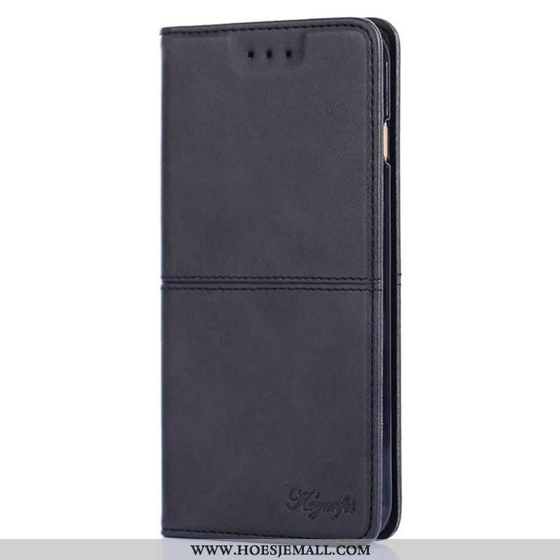 Bescherming Hoesje voor Samsung Galaxy S22 5G Folio-hoesje Stijl Lederen Couture