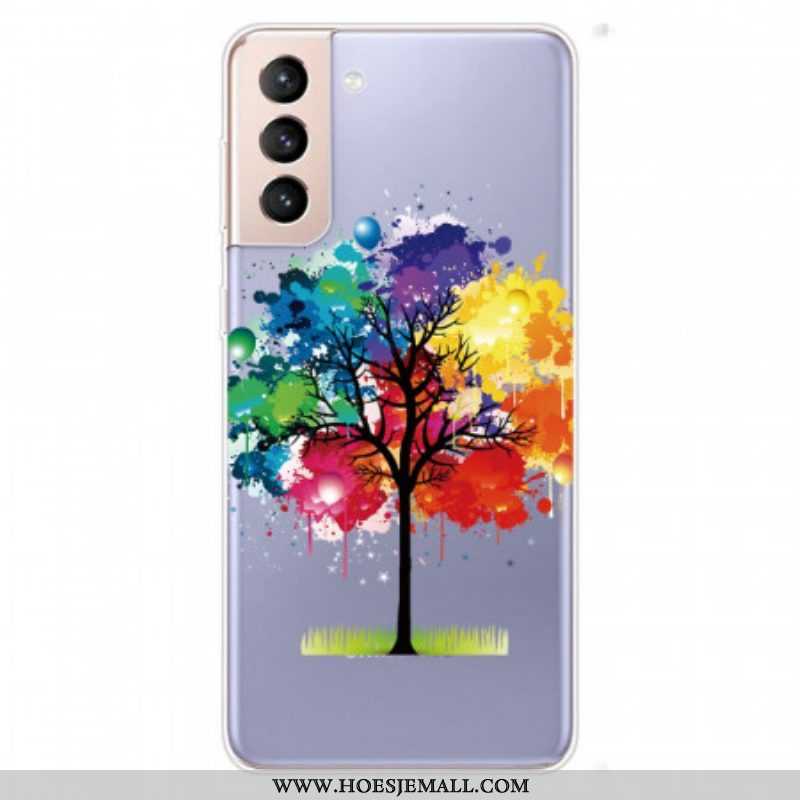 Hoesje voor Samsung Galaxy S22 5G Naadloze Aquarel Boom