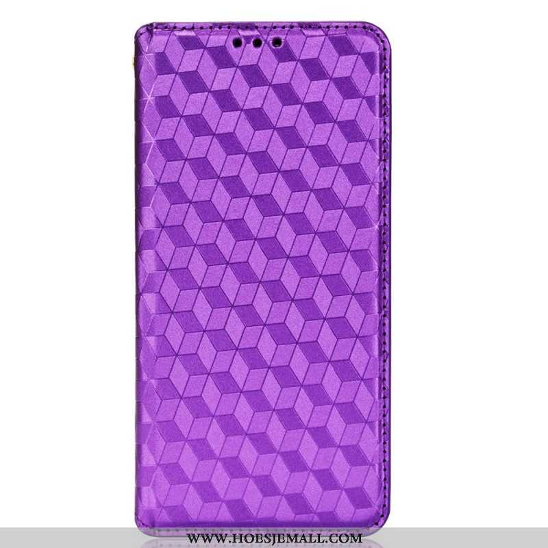 Bescherming Hoesje voor Samsung Galaxy S22 5G Folio-hoesje Diamant Leereffect