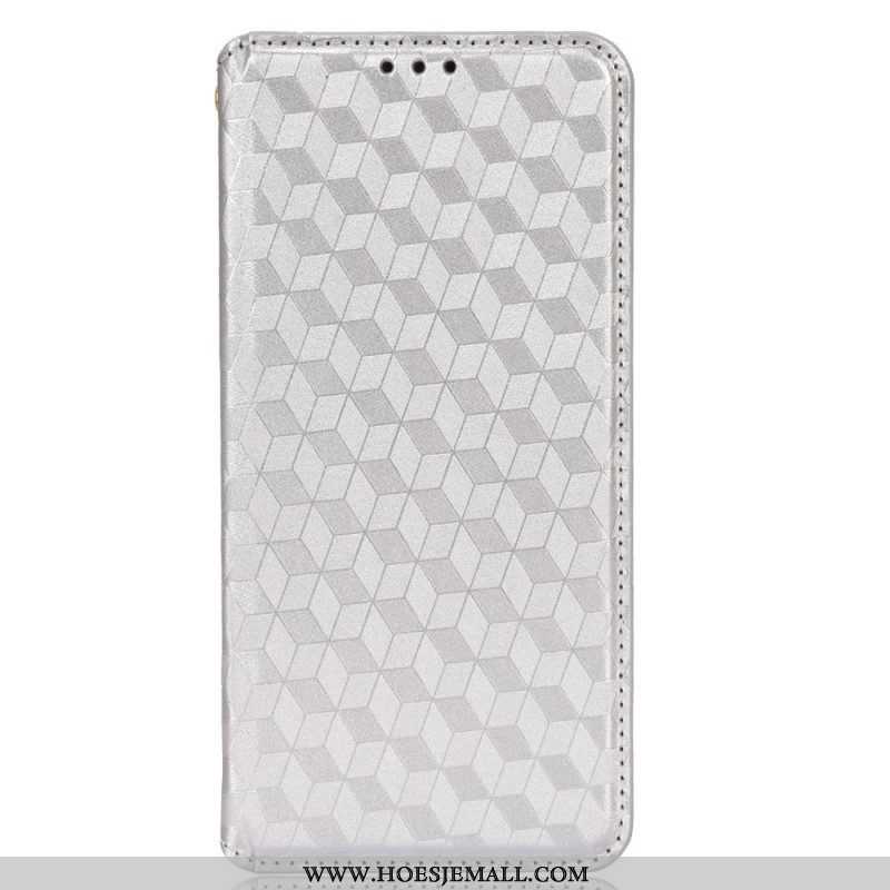 Bescherming Hoesje voor Samsung Galaxy S22 5G Folio-hoesje Diamant Leereffect