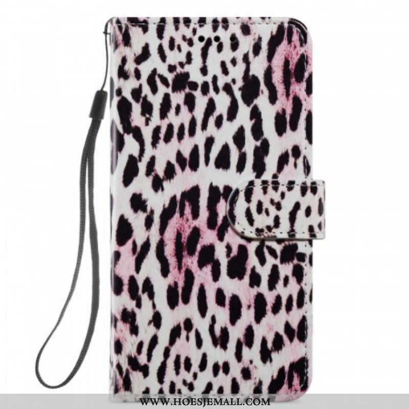 Flip Case voor Samsung Galaxy S22 5G Luipaardprint