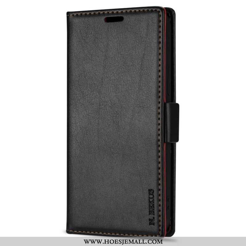 Leren Hoesje voor Samsung Galaxy S22 5G Ln.bekus Ledereffect