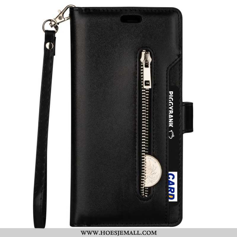 Folio-hoesje voor Samsung Galaxy S22 5G Portemonnee & Lanyard