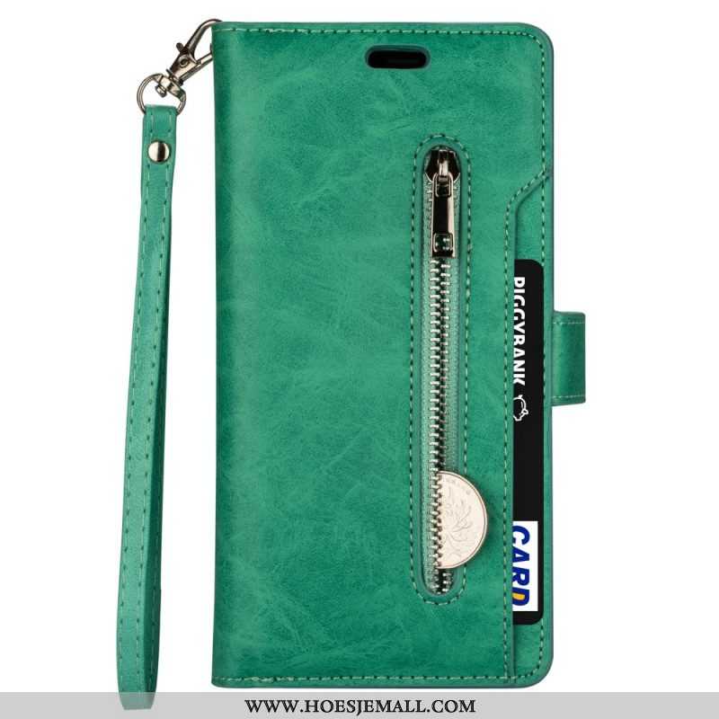 Folio-hoesje voor Samsung Galaxy S22 5G Portemonnee & Lanyard