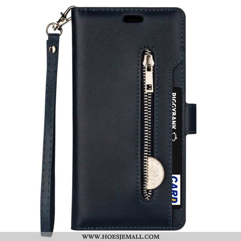 Folio-hoesje voor Samsung Galaxy S22 5G Portemonnee & Lanyard