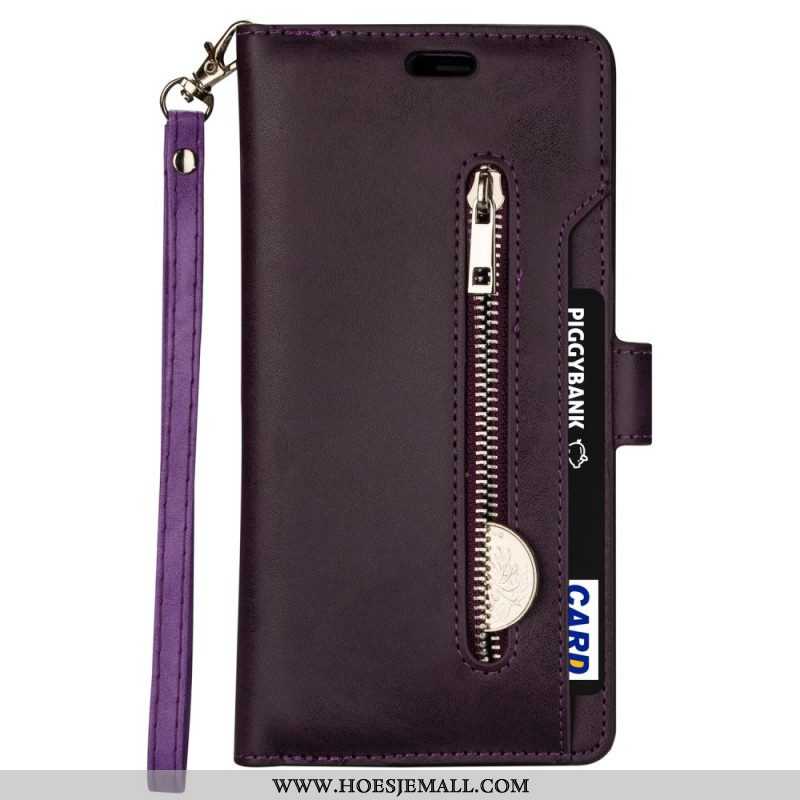 Folio-hoesje voor Samsung Galaxy S22 5G Portemonnee & Lanyard