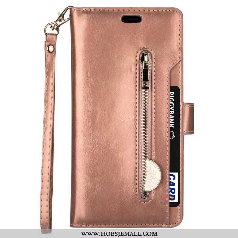 Folio-hoesje voor Samsung Galaxy S22 5G Portemonnee & Lanyard