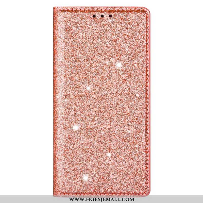 Bescherming Hoesje voor Samsung Galaxy S22 5G Folio-hoesje Paillettenstijl