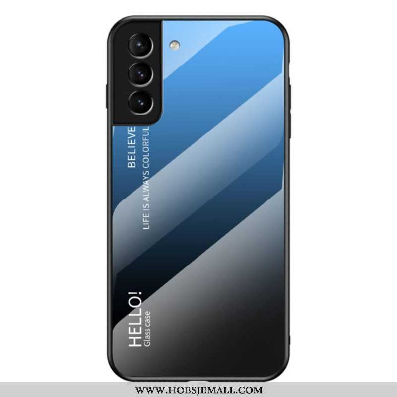 Telefoonhoesje voor Samsung Galaxy S22 5G Gehard Glas Hallo