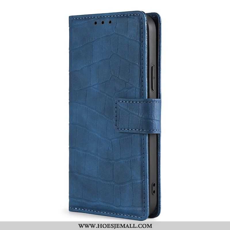 Flip Case voor Samsung Galaxy S22 Plus 5G Krokodillenhuid-effect