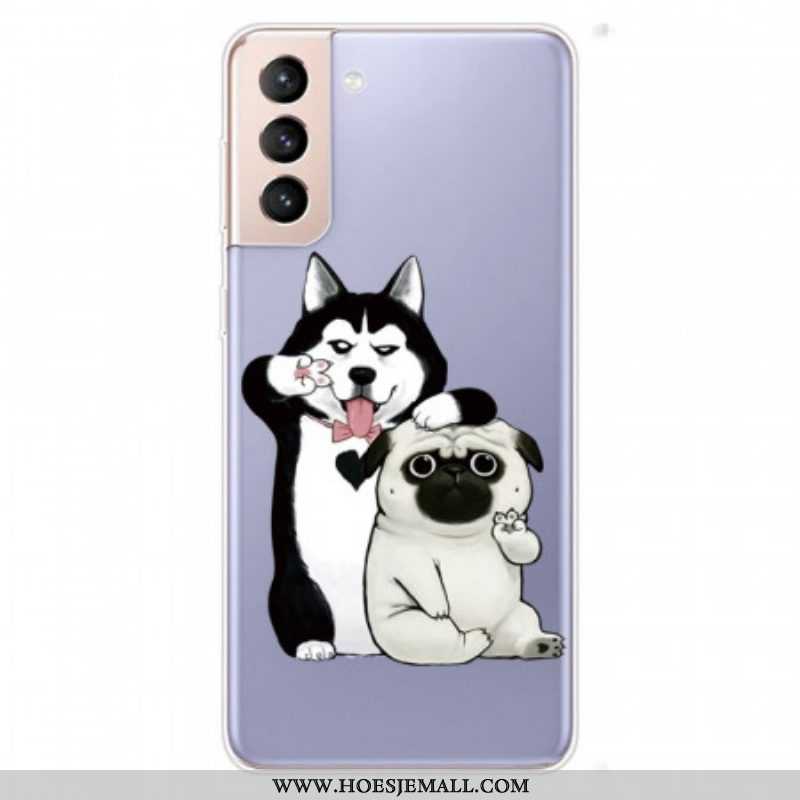 Hoesje voor Samsung Galaxy S22 Plus 5G Grappige Honden