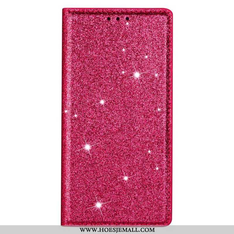 Bescherming Hoesje voor Samsung Galaxy S22 Plus 5G Folio-hoesje Paillettenstijl