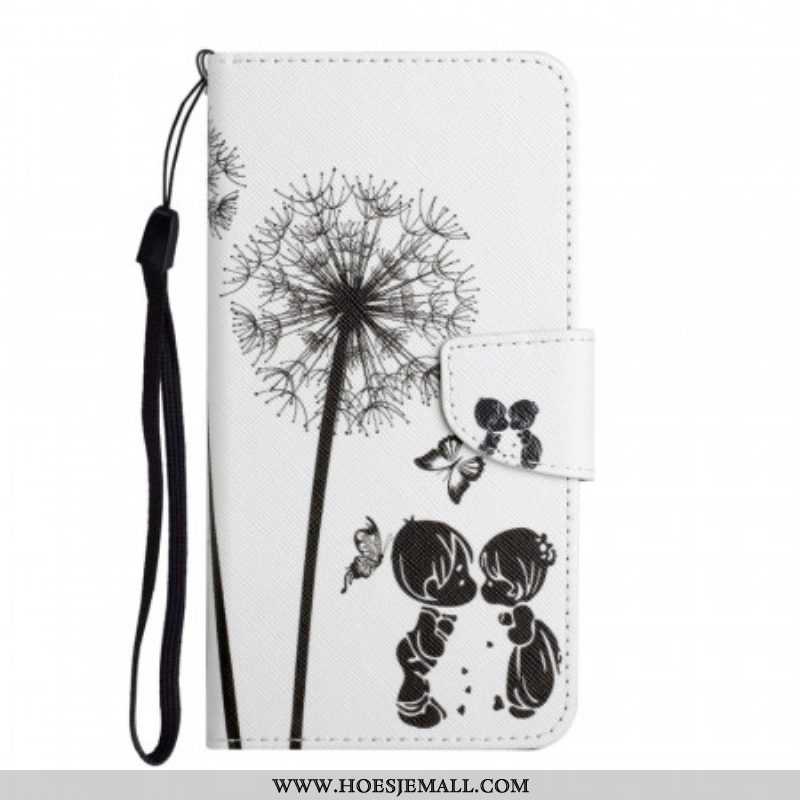 Leren Hoesje voor Samsung Galaxy S22 Plus 5G Baby Love Paardebloem